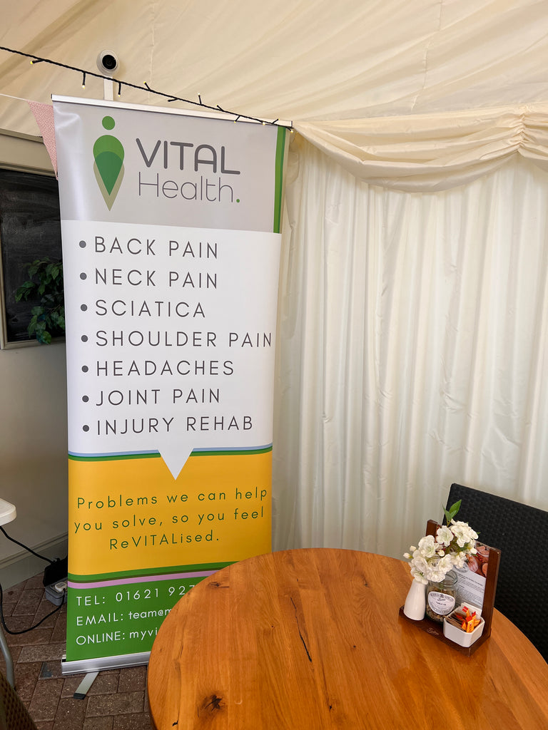 Tiptree host Vital Health in The Secret Garden Marquee