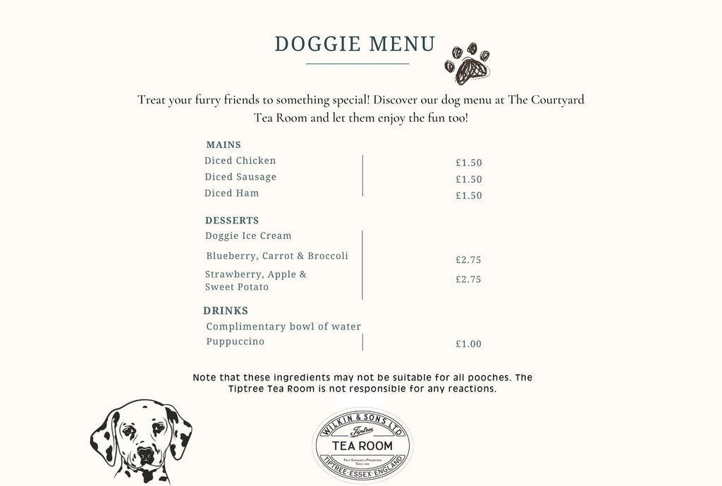 The Courtyard Doggie Menu