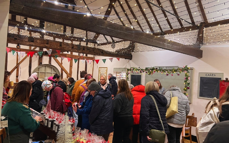 Home grown trees and local goods attract visitors – despite the weather