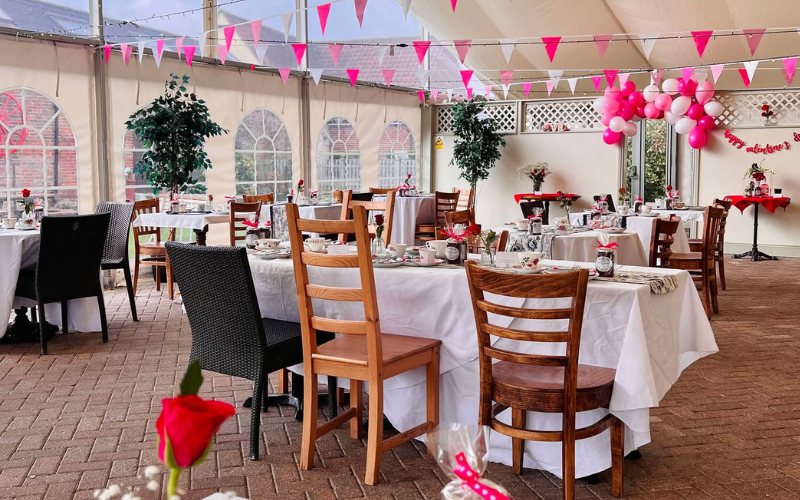 Valentine’s Afternoon Tea at the Tiptree Marquee